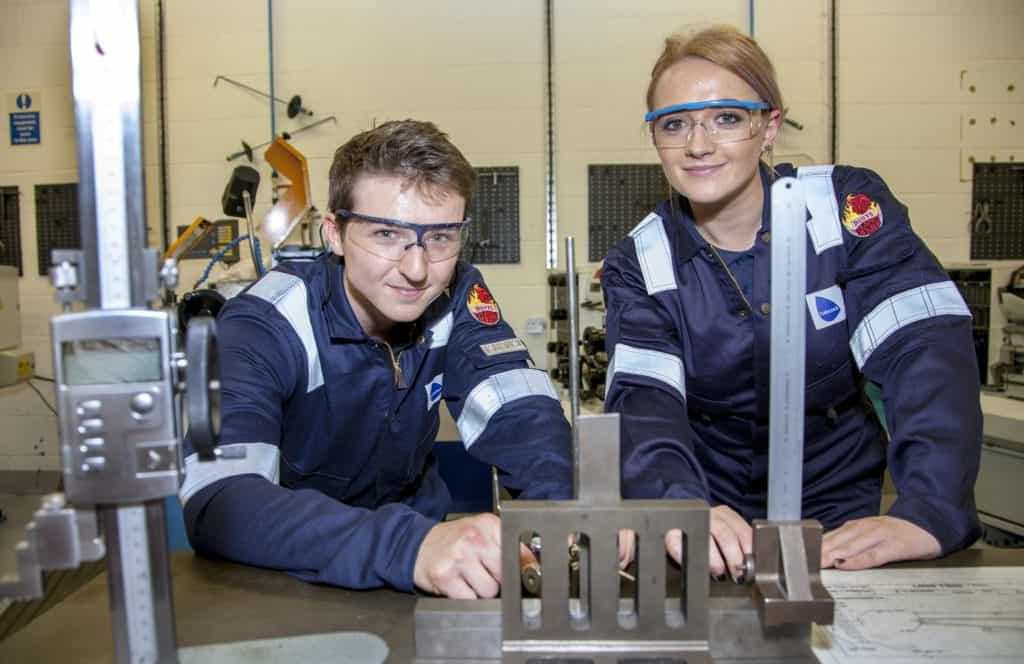 Two Babcock apprentices at Clyde